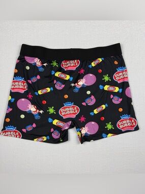 Dubble Bubble Gum Men’s Boxer Briefs Size Large Black Tootsie Roll NWOT